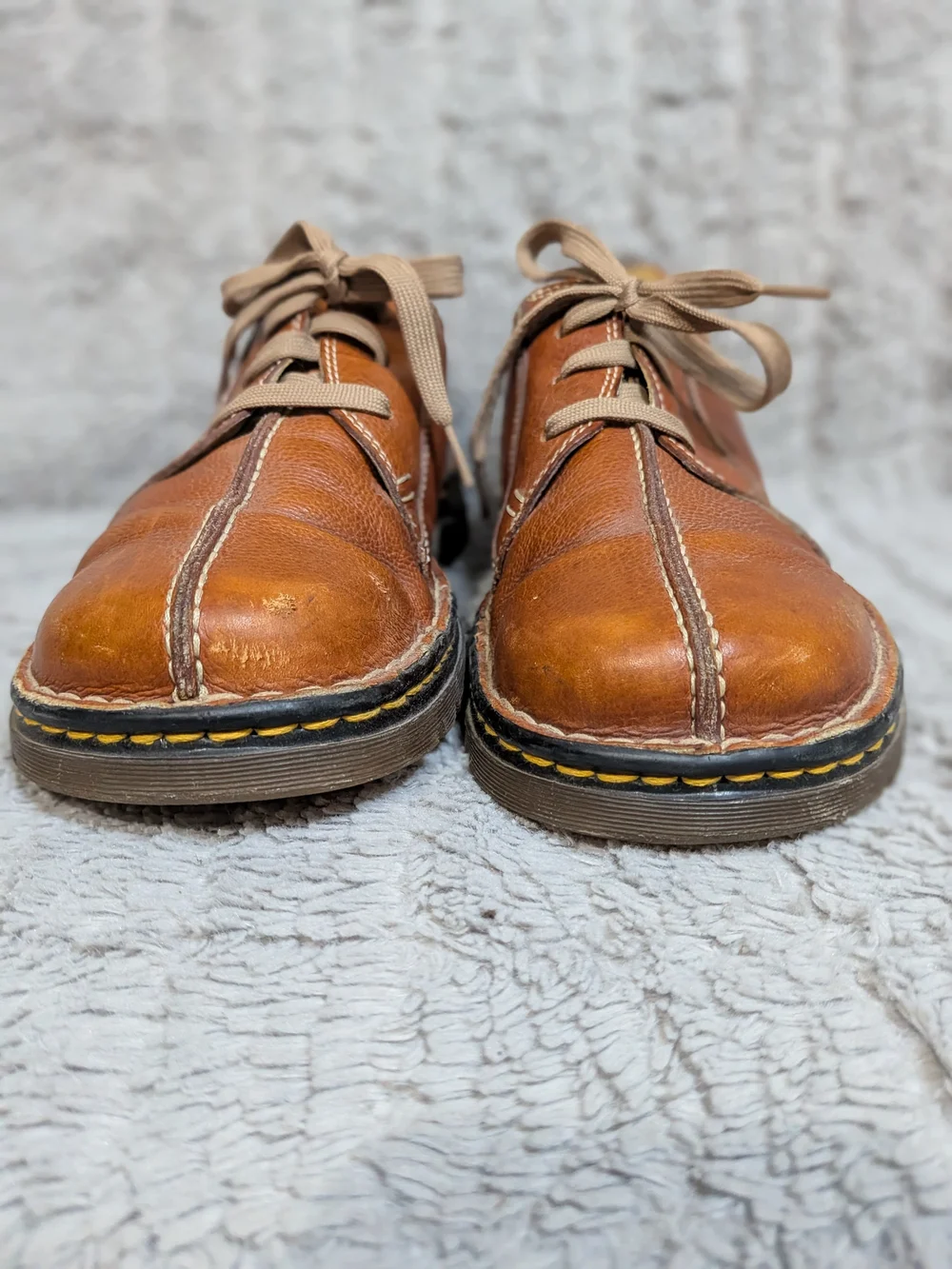 Dr. Martens Men's Brown Leather Casual Lace-Up Shoe Men Size 10
